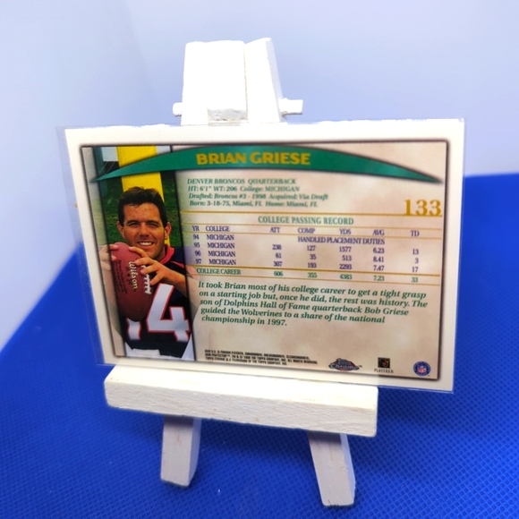 BRIAN GRIESE 1998 Topps Chrome 🏈 ROOKIE CARD #133 DENVER BRONCOS - Picture 4 of 5